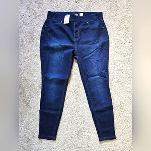 NWT Terra & sky plus size dark wash leggings regular length